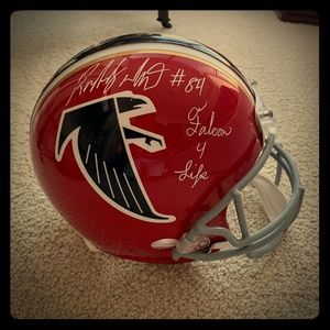 Roddy White Autographed Authentic Throwback Helmet